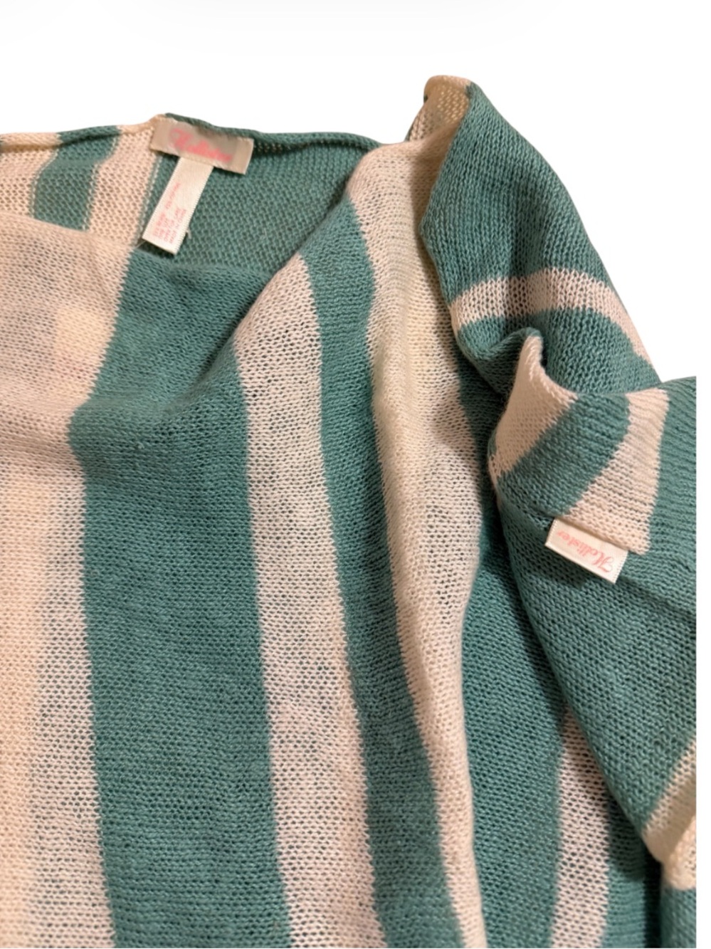 Vintage Hollister Y2K Silky Soft Lightweight Knit Sweater Poncho Fringe Coastal